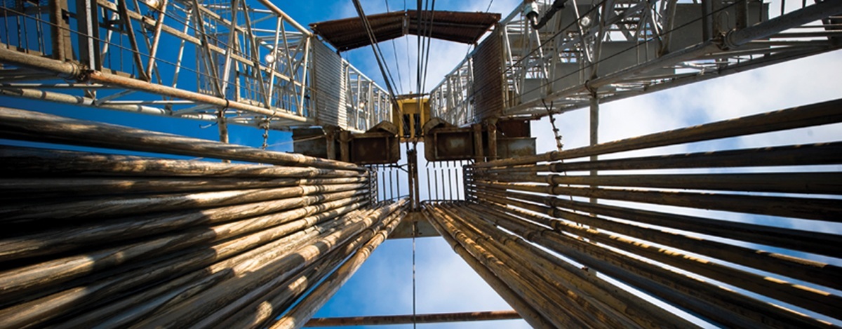 Looking up from beneath equipment